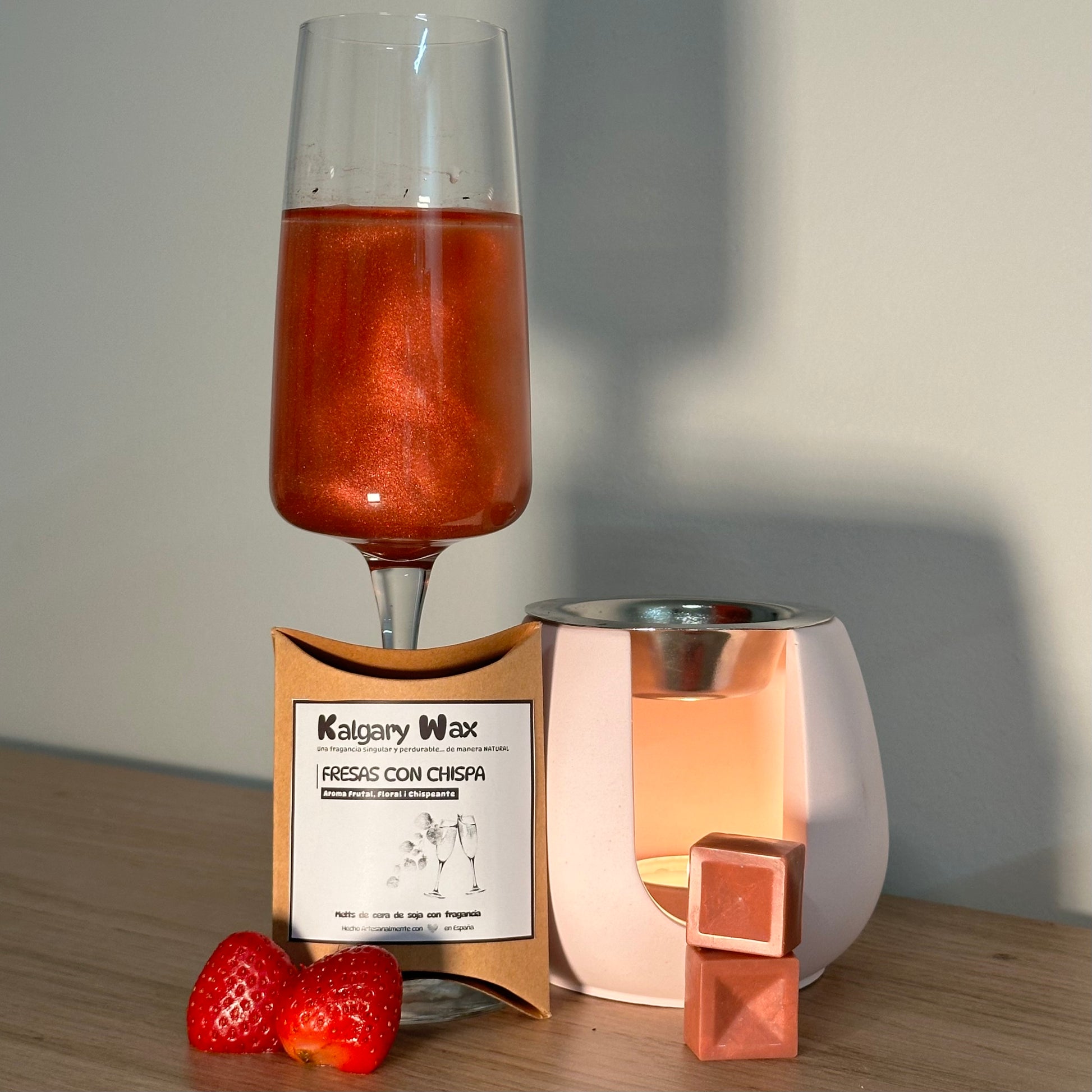 Wax Melt Fresas con Chispa - Kalgary Soap