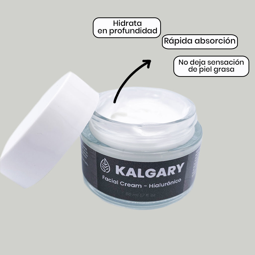 Organic Facial Cream - Hialurónico - Kalgary Soap